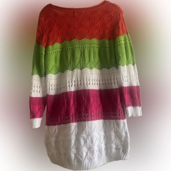 City Girl Nancy Bolen multicolored & layered sweater! - Picture 9 of 14
